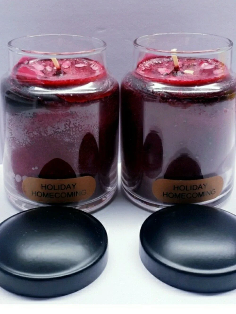 HOLIDAY HOMECOMING -A Cheerful Giver Baby Jar Single Wick Candle, 6 oz (2 Pcs)